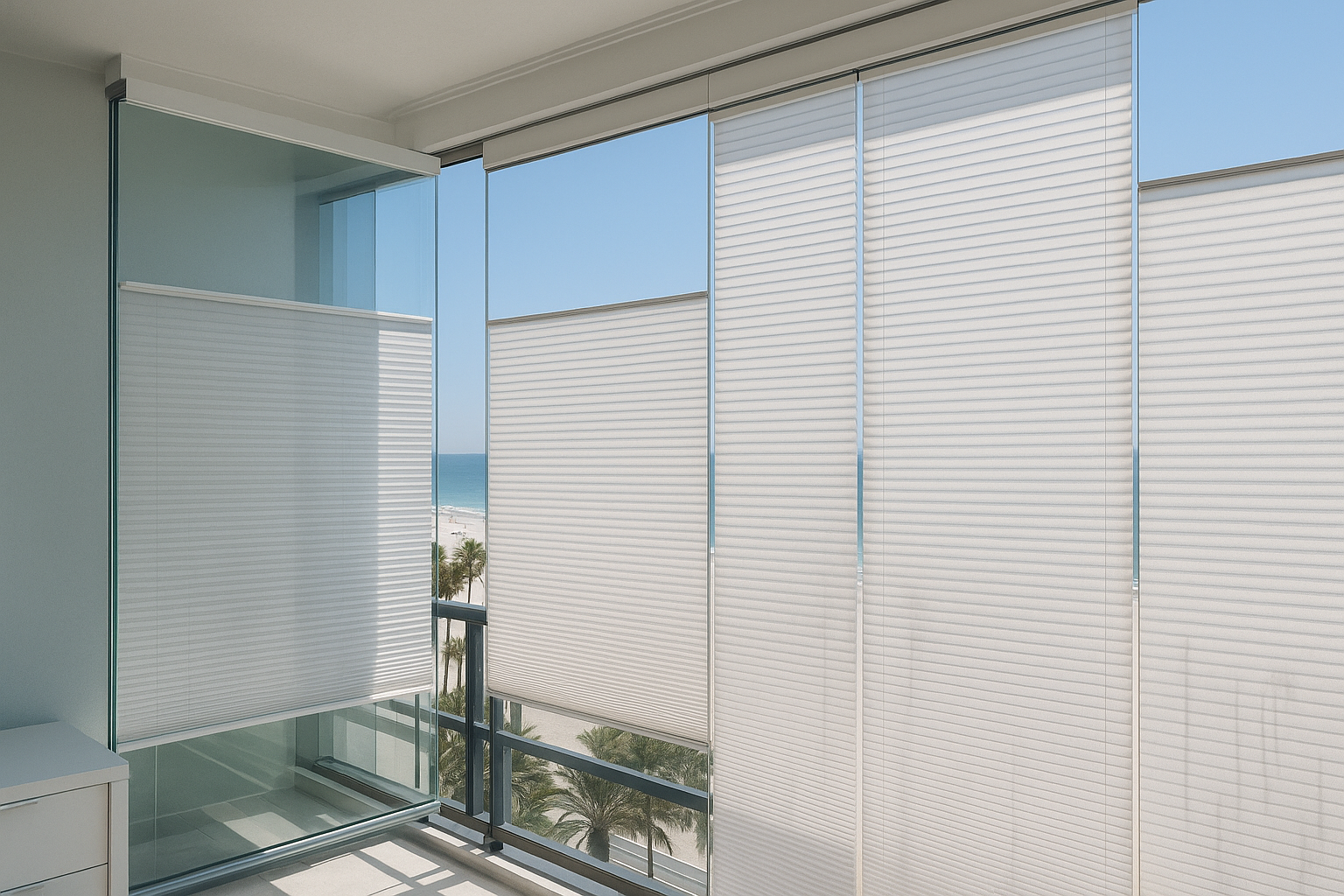 Cortina plisada a medida en Madrid EM Estores